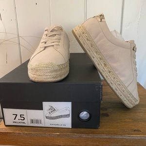 Banana Republic Leather Espadrille Sneakers size 7